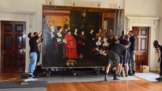 Thomas More Painting Arrives in Top Hall Nostell